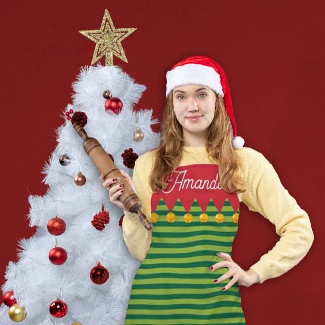 Holiday Baking Apron with Elf Design (Creator Uploaded)