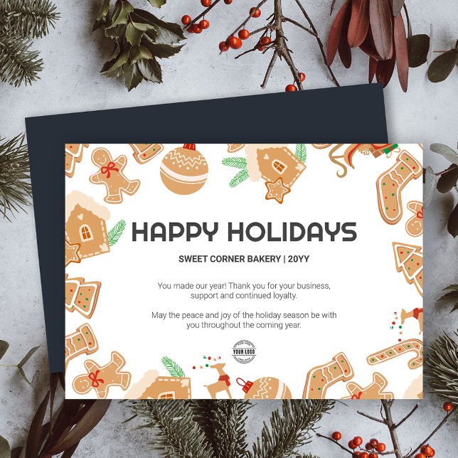 Holiday Baking Bakery Gingerbread Holiday Card (Holiday Baking Bakery Gingerbread Holiday Card)