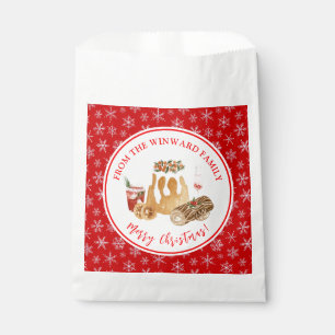Holiday Baking Christmas Pudding Favour Bag