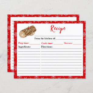 Holiday Baking Christmas Yule Log Recipe