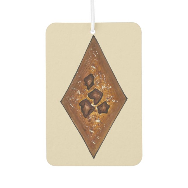 Holiday Baking Cinnamon Sand Tart Christmas Cookie Car Air Freshener (Front)