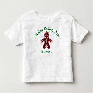 Holiday Baking Crew Gingerbread Cookie Christmas Toddler T-Shirt