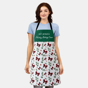 Holiday Baking Crew Personalised Christmas Apron