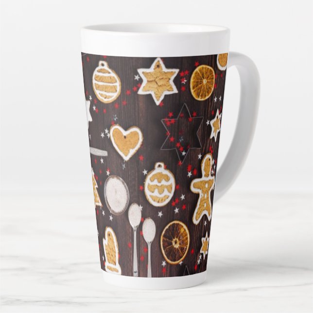 Holiday Baking Latte Mug (Right Angle)