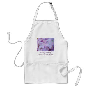 Holiday Baking! Mum and Daughter Puple Hydrangeas Standard Apron