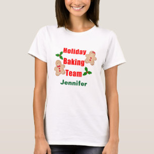 Holiday Baking Team Cookies Gingerbread Making T-Shirt