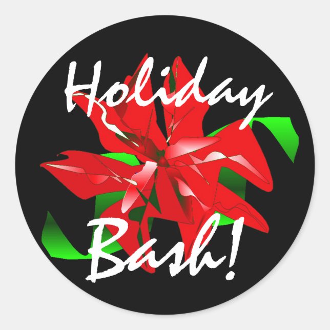 "Holiday Bash" Sticker (Front)