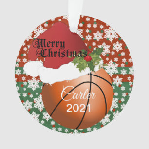 Holiday Basketball   DIY Name Ornament
