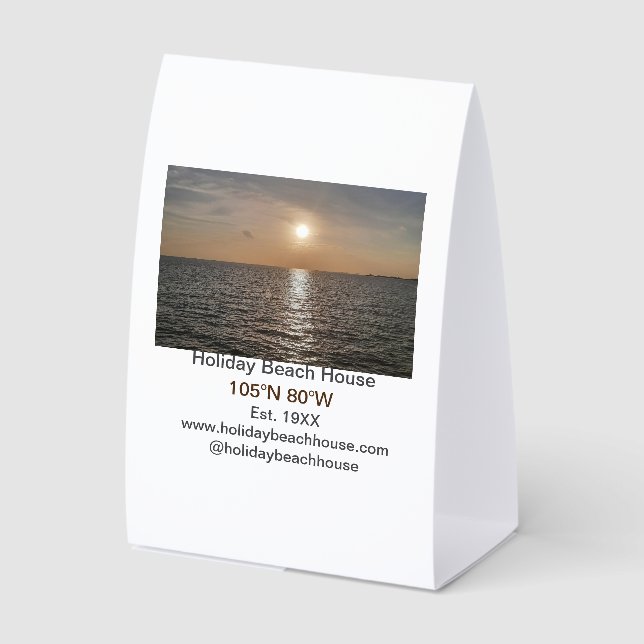 Holiday beach ocean house longitude latitude est.  (Front)