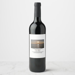 Holiday beach ocean house longitude latitude est.  wine label