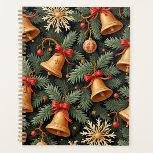 Holiday Bells, Decorative Christmas Pattern, Planner