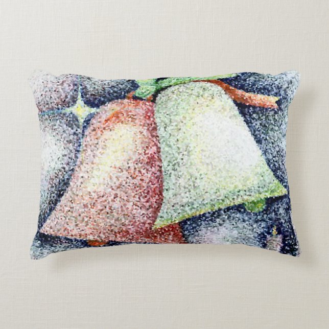 "Holiday Bells" Decorative Cushion (Front)