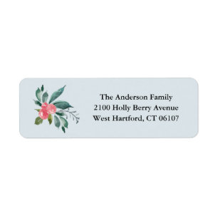 Holiday Berries Return Address Labels