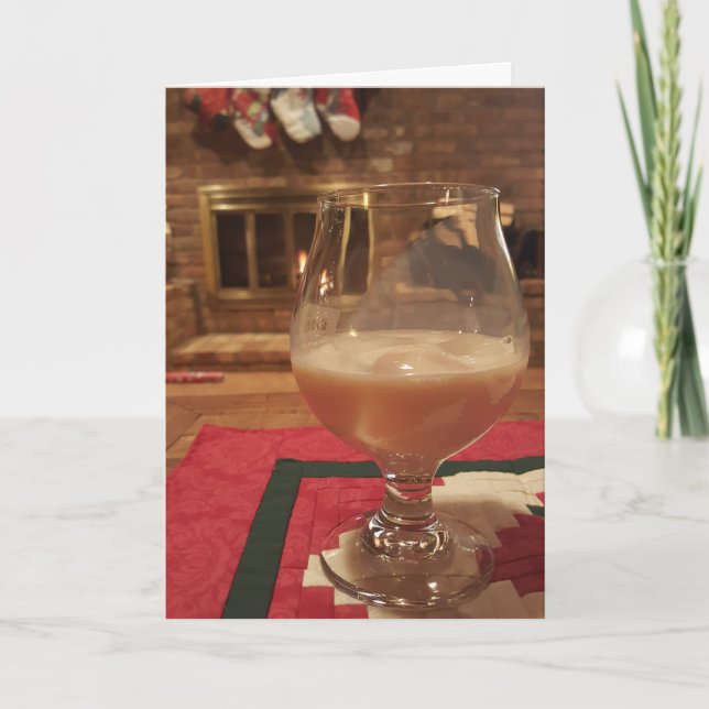 “Holiday Beverage" Christmas Card (Front)
