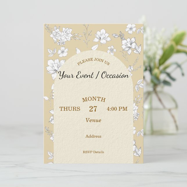 Holiday Birthday Wedding Generic Customise  Invitation (Creator Uploaded)