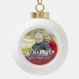 Holiday Blessings Holiday Photo Ornament