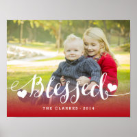 Holiday Blessings | Holiday Photo Poster