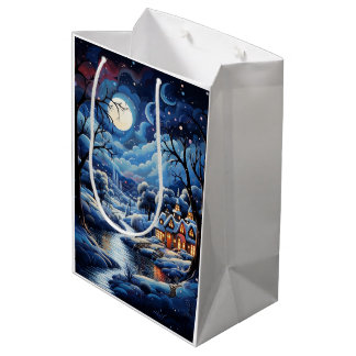 Holiday Blessings Vintage Christmas Gift Bags