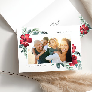 Holiday Blossoms Folded Photo Card