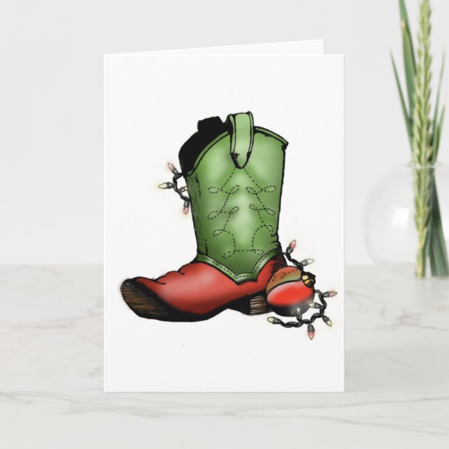Holiday Boot Card (Front)