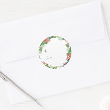 Holiday Botanical Gift Sticker