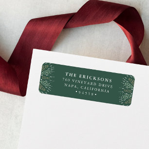 Holiday Botanicals Return Address Return Address Label