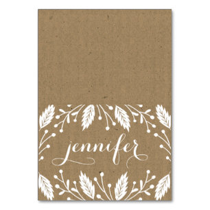 Holiday Botanicals Table Place Card