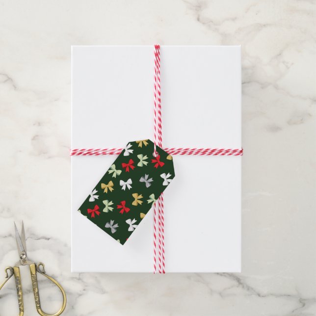 Holiday Bows Gift Tags (With Twine)
