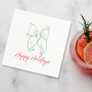 Holiday Bows  Napkin