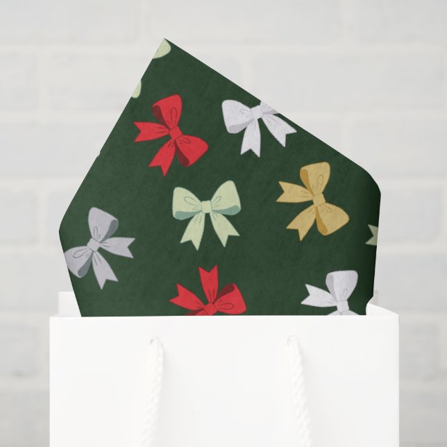 Holiday Bows Tissue Paper (Gift Bag)