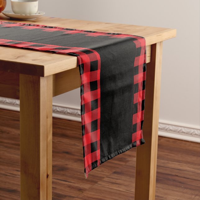 Holiday Buffalo Plaid Table Runner (In Situ)
