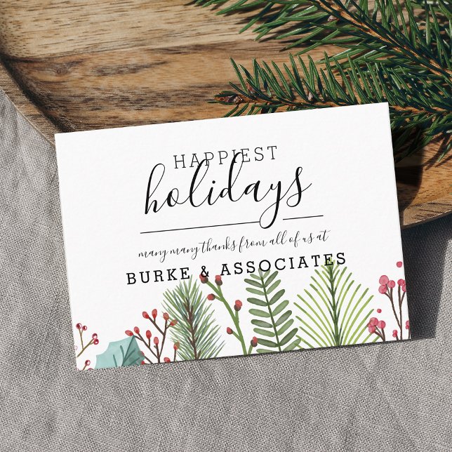 Holiday Business Personalised Card (Holiday Business Personalized Business Card)