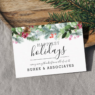 Holiday Business Personalised Card