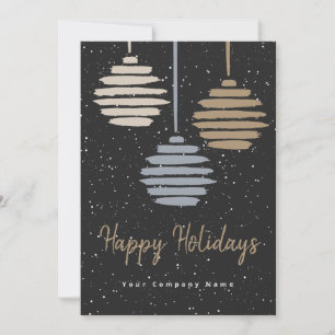 Holiday Business Photo Navy Gold