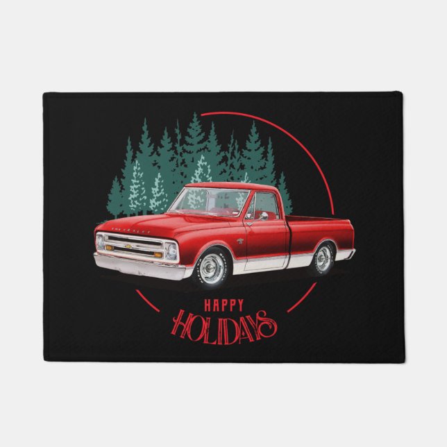 Holiday C10 Greetings Doormat (Front)