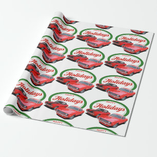 Holiday Camaros Wrapping Paper