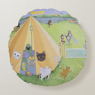 Holiday Camp Round Cushion
