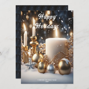Holiday Candles Holiday Card