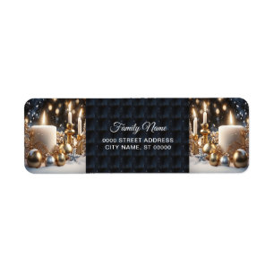 Holiday Candles Return Address Label