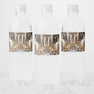 Holiday Candles Water Bottle Label