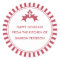 Holiday Canning Labels - Red Striped Holly