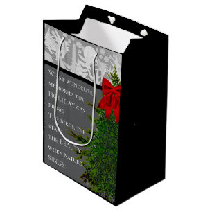 HOLIDAY card 5x7 Medium Gift Bag