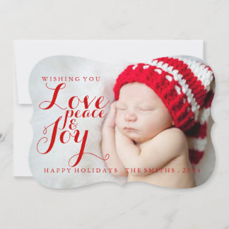 Holiday Card | Baby Love Peace Joy