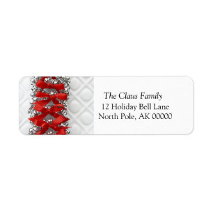 Holiday Card Envelope Return Address Label Sticker