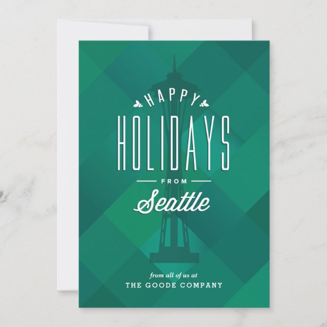 Holiday Card *Greetings From Seattle* (Front)