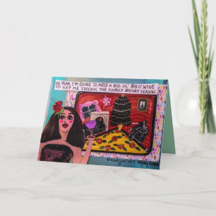 HOLIDAY CARD- I NEED A BIG OL BOX OF WINE