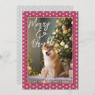 Holiday cards   ASANOHA Japanese Kimono pattern 