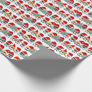 Holiday Carolers Christmas Wrapping Paper