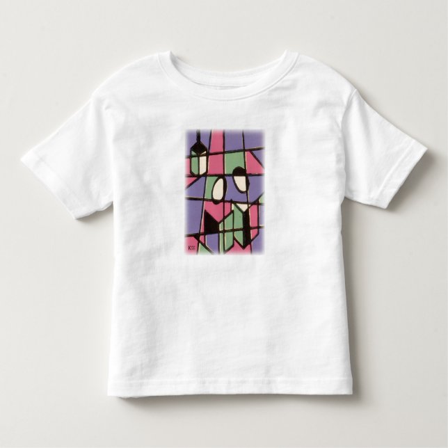 Holiday Carolers Vintage Block Print Toddler T-Shirt (Front)