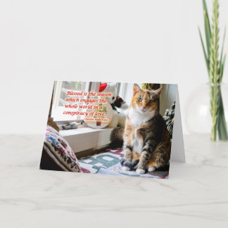 Holiday Cat Greeting Card